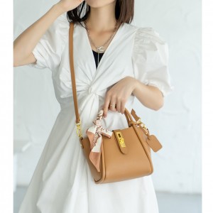 TRUST-U Soft leather Women Bucket Bags, Genuine Leather Shoulder Handbag Adjustable Strap Crossbody Bags