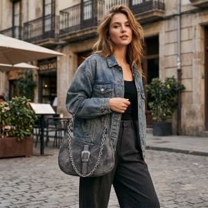 Çenteya Binçengê ya Zincîra Retro ya TRUST-U - Çenteya Milê ya Klasîk a Piralî ji bo Lixwekirina Rojane