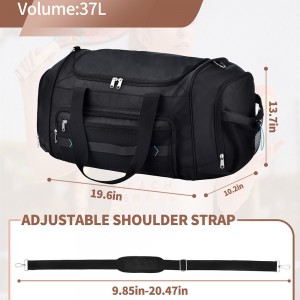 TRUST-U Gym Bag for Women Men Lightweight Duffle Bag for Travel with Shoe Compartment & Wet Pocket