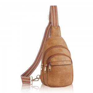 Trust-U Sling Bag for Women Leather Crossbody Bags Fanny Pack Chest Bag for Travel