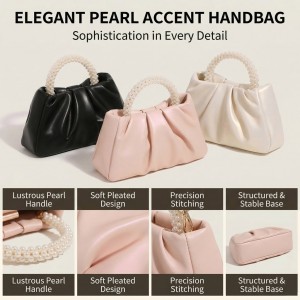 তরুণীদের জন্য ট্রাস্ট-ইউ প্লিটেড ক্রস-বডি ব্যাগ – দৈনন্দিন সাধারণ ভ্রমণের জন্য নরম ও ফ্যাশনেবল শোল্ডার পার্স