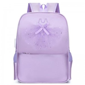 ትረስት-ዩ የዳንስ ቦርሳ ቢግ ልጃገረዶች የባሌ ዳንስ ቦርሳ ጋውዝ ቀሚስ ቦውክኖት የላቲን ዳንስ ቦርሳ