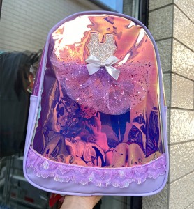 TRUST-U Bag-ong bag-ong laser dance bag sa mga bata nga salamin nga uso susama sa gauze skirt backpack