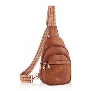 Trust-U Sling Bag for Women Leather Crossbody Bags Fanny Pack Chest Bag for Travel