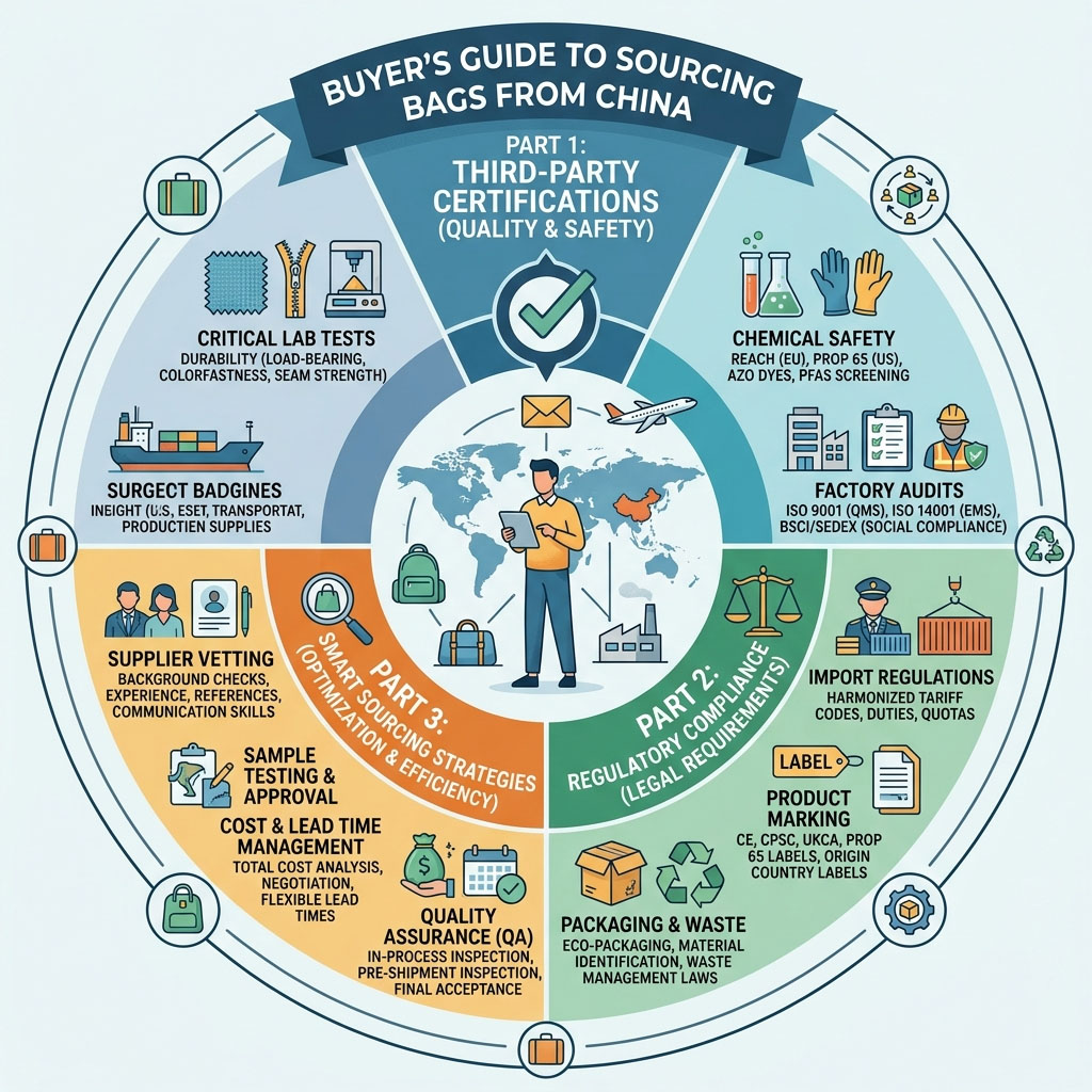 Sourcing Bags from China: A Buyer’s Complete Guide to Third-Party Certifications, Compliance, and Smart Procurement