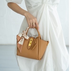 TRUST-U Soft leather Women Bucket Bags, Genuine Leather Shoulder Handbag Adjustable Strap Crossbody Bags