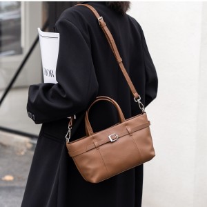 TRUST-U Genuine Leather Purses for Women Satchel Handbag Adjustable Strap Handle Satchel Handbag Commuter Bag