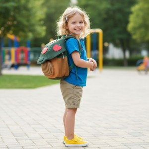 TRUST-U Cute Mushroom Backpack – Mini Nylon School Bag for Kindergarten Girls & Travel Gift
