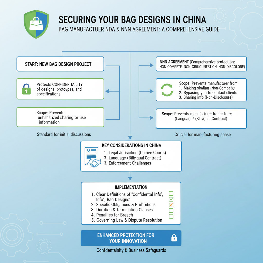 Securing Your Bag Designs in China: A Comprehensive Guide to NDAs and NNN Agreements for Bag Manufacturers