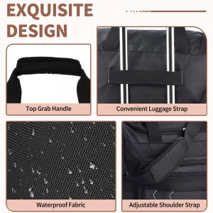 TRUST-U Gym Bag for Women Men Lightweight Duffle Bag for Travel with Shoe Compartment & Wet Pocket