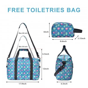 Trust-U Women’s Small Gym Bag — Lightweight Travel Tote, Carry-on Bag, Weekend Bag (Includes Toiletry Bag)