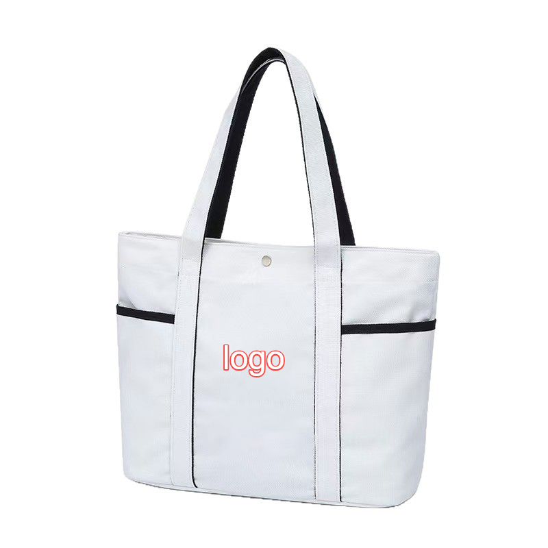 Trust-U ʻeke ʻeke canvas hiki kea nui hou me nā leka nani, ʻeke poʻohiwi hoʻokahi no nā haʻuki waho, yoga, kahakai.