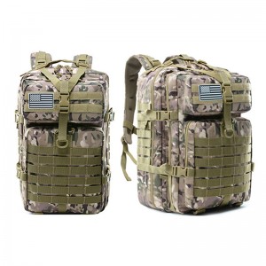 Trust-U Men’s Large Capacity Military Backpack – Camouflage Outdoor Tactical Hiking Camping Travel Sports Shoulder Bag