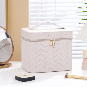 TRUST-U New Cosmetic Storage Bag High Value Upgraded PU Large Capacity Cosmetic Bag