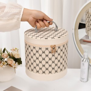 TRUST-U Large-capacity Cosmetic Bag with High-end Feel, Waterproof, Multifunctional Storage and Mirror