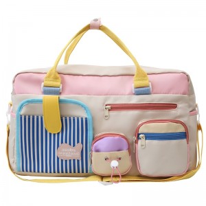 TRUST-U Large Capacity Lightweight Nylon Travel Duffle Bag, Carry on Bag with Multi-Pocket, Weekender Bags for Women