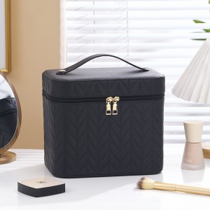 TRUST-U New Cosmetic Storage Bag High Value Upgraded PU Large Capacity Cosmetic Bag