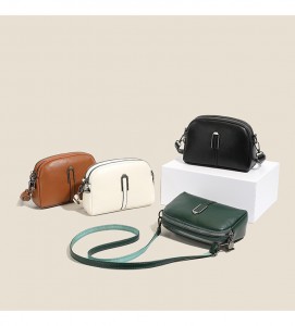TRUST-U Women’s Crossbody Handbag Genuine Leather Phone Bag For With Zipper Mini Cowhide Purse Crossbody Bag