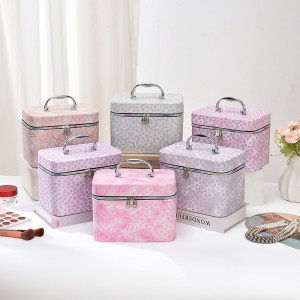 TRUST-U Large Capacity Cosmetic Bag with Mirror, High-end, Portable and Waterproof to Enhance Your Appearance