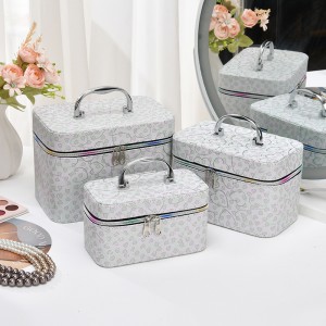 TRUST-U Large Capacity Cosmetic Bag with Mirror, High-end, Portable and Waterproof to Enhance Your Appearance
