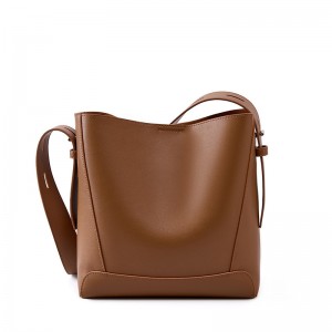 TRUST-U Women’s Top-Grain Leather Bucket Bag, Handmade Purse, Adjustable Strap for Top Handle Shoulder Underarm Carry