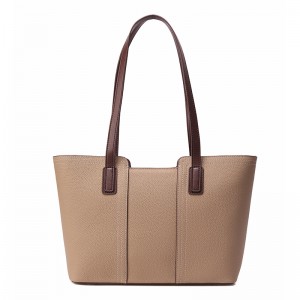 TRUST-U Genuine Leather Tote Bag for Women, Large Shoulder Handbags Large capacity, Top handle, Zipper closure, Work, Travel