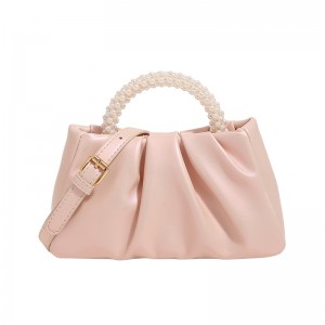 TRUST-U Pleated Crossbody Bag for Young Women – Soft Fashion Shoulder Purse for Casual Daily Travel