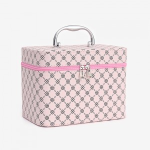 TRUST-U Large-capacity Cosmetic Bag with Mirror, High-end feel, Multifunctional Storage, Easy to Carry