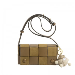 TRUST-U Retro Color-Blocked Plaid Shoulder Bag for Women – Vintage Crossbody Purse Preppy Style