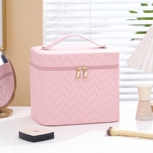 TRUST-U New Cosmetic Storage Bag High Value Upgraded PU Large Capacity Cosmetic Bag