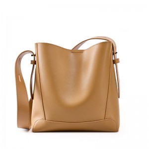 TRUST-U Women’s Top-Grain Leather Bucket Bag, Handmade Purse, Adjustable Strap for Top Handle Shoulder Underarm Carry