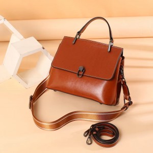 TRUST-U Women’s Shoulder Messenger Bag PU Leather Handbags Retro Crossbody Bag Purse Casual Bag