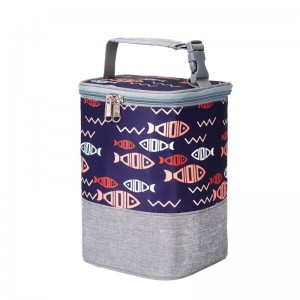 TRUST-U កាបូបដាក់ដបទារកក្នុងទូរទឹកកកដែលអាចចល័តបាន TRUST-U New Oxford cloth ថង់ដបទារក អាលុយមីញ៉ូម foil អ៊ីសូឡង់កម្ដៅត្រជាក់ចេញពីធ្នើរ Mommy bento bag ថង់ទឹកកក