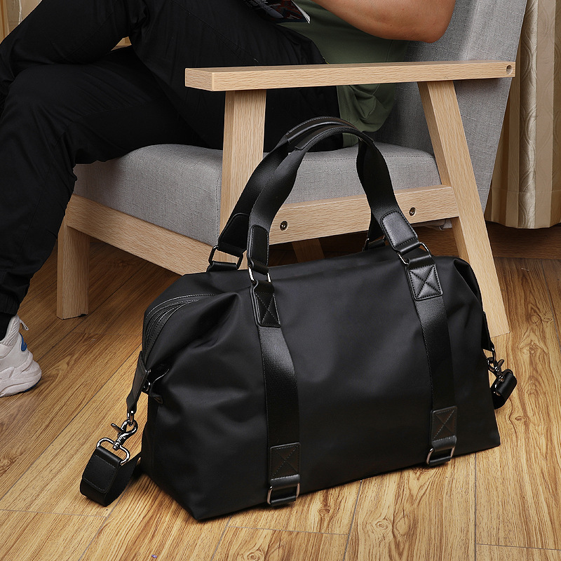 Unisex Duffel Gym Bag for business trips and travel, សមត្ថភាពធំ, ពហុមុខងារ, យកតាមខ្លួន, ស្មាឬឆ្លងកាត់, កាបូបដាក់ឥវ៉ាន់ចម្ងាយខ្លី (3)