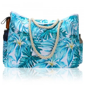 Trust-U Breathable Single Shoulder Tote Bag Set – Large Capacity, Crossbody, Fashionable Printed Beach Bag