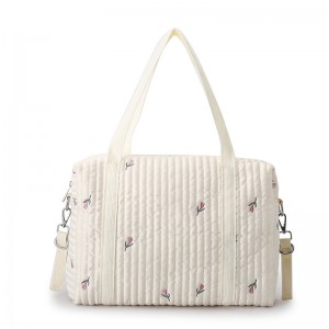 Trust-U Mommy Diaper Bag – Horizontal Large Capacity Tote Maternity Bag, Floral Print Handheld Shoulder Portable Crossbody Hanging Bag for Outings