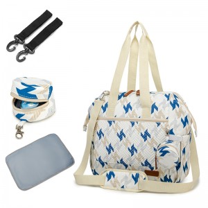 Trust-U Large Capacity Waterproof Mommy Bag 4-Piece Set – Tote and Single-Shoulder Mommy Diaper Bag