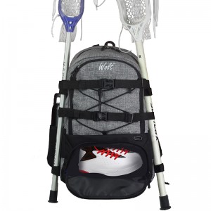 Trust-U Ice Hockey Stick and Shoes Backpack – Large Capacity Storage Bag for Outdoor Sports