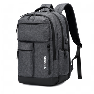 Trust-U Men’s Business Waterproof Backpack Versatile Travel Laptop Bag for Students with Large Capacity