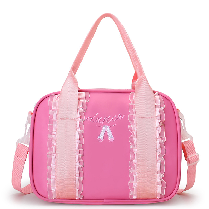 TRUST-U Children’s dance bag girl ballet Latin dance practice backpack messenger bag one shoulder girl Korean version cute backpack