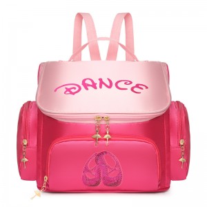 TRUST-U Dance bag children’s double shoulder dance backpack Latin ballet schoolbag can be printed girls student dance bag