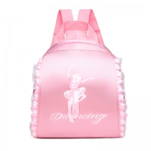 TRUST-U New dance bag children’s double shoulder dance backpack Latin ballet school bag embroidery printing girls princess dance bag