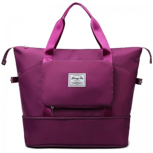 Trust-U Foldable Travel Bag Women’s Large Capacity Handheld Lightweight Maternity Bag Storage Bag Portable Luggage for Short Trips and Business Travel