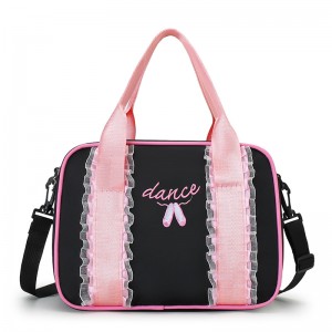 TRUST-U Children’s dance bag girl ballet Latin dance practice backpack messenger bag one shoulder girl Korean version cute backpack