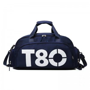 TRUST-U Simple Yoga Fitness Bag with Wet and Dry Bag Large Capacity Travel Bag with Shoe Storage Bag