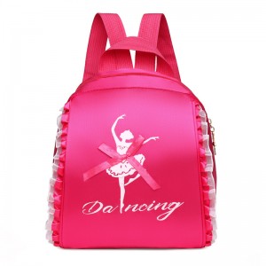 TRUST-U New dance bag children’s double shoulder dance backpack Latin ballet school bag embroidery printing girls princess dance bag