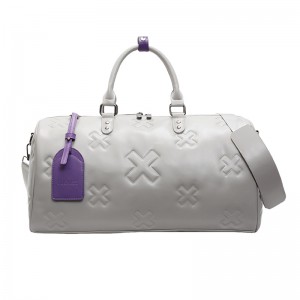 Trust-U2025 New PU Embossed Fashion Travel Bag for Women, Large Capacity Handheld Luggage Bag, Unisex Sports Travel Suitcase Gym Bag