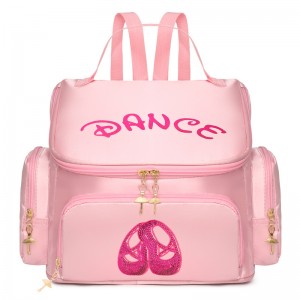 TRUST-U Dance bag children’s double shoulder dance backpack Latin ballet schoolbag can be printed girls student dance bag