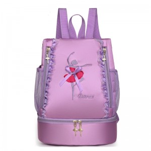 TRUST-U Dance bag new children’s double shoulder dance backpack Latin ballet schoolbag can be printed girls princess dance bag
