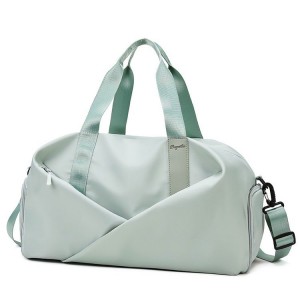 TRUST-U Women’s fitness bag independent shoe compartment yoga bag dry and wet separation swimming bag splash-proof travel bag